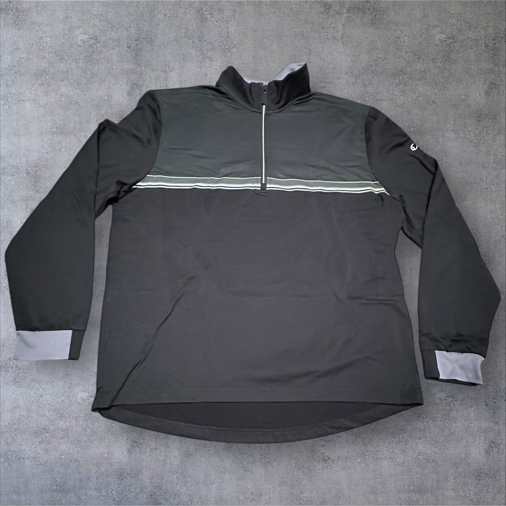 Callaway Golf Thermal 1/4 Zip Sweater Weather Series Men's‎ Large L Black EUC
